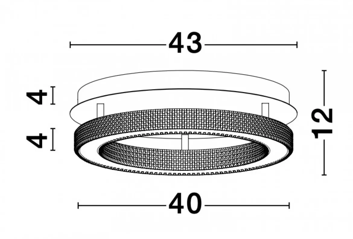 Nova Luce 9285420 FIORE LED Deckenleuchte 40cm 3000K Antik Gold dimmbar