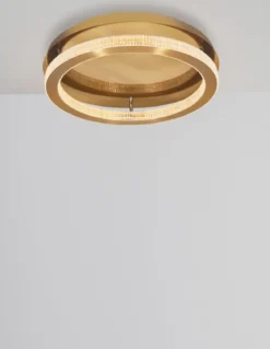 Nova Luce 9285620 FIORE LED Deckenleuchte 60cm 3000K Antik Gold dimmbar