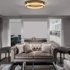 Nova Luce 9285620 FIORE LED Deckenleuchte 60cm 3000K Antik Gold dimmbar