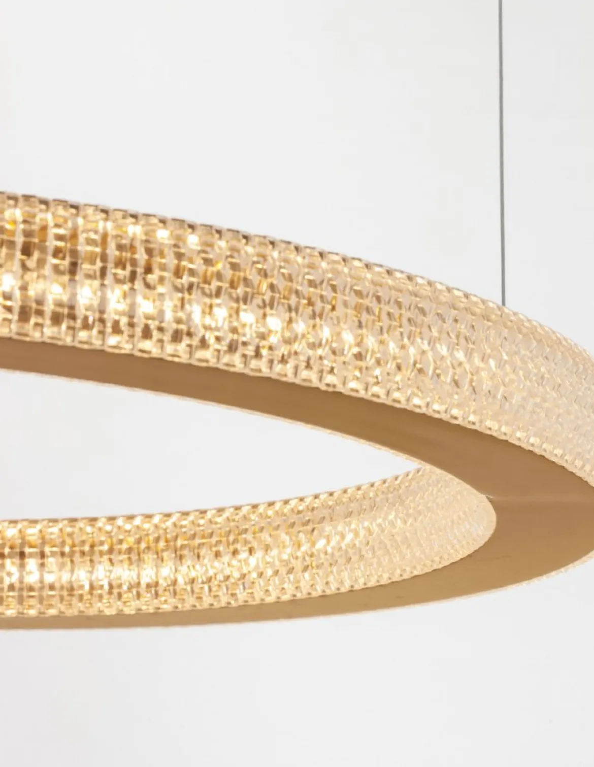 Nova Luce 9285610 FIORE LED Pendelleuchte 60cm 3000K Antik Gold dimmbar
