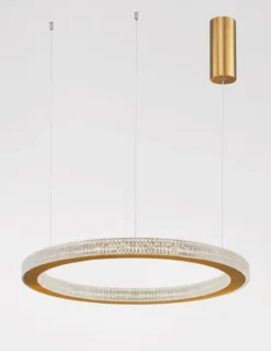 Nova Luce 9285610 FIORE LED Pendelleuchte 60cm 3000K Antik Gold dimmbar