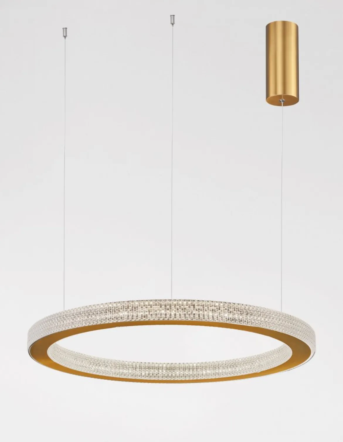 Nova Luce 9285610 FIORE LED Pendelleuchte 60cm 3000K Antik Gold dimmbar