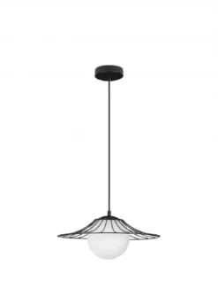 Nova Luce 9620126 FLY Pendelleuchte Schwarz E27