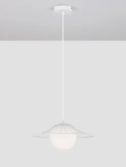 Nova Luce 9620127 FLY Pendelleuchte Weiss E27