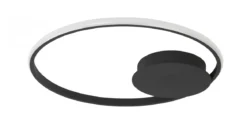 Nova Luce 9348073 FULINE LED Deckenleuchte 50cm 3000K Schwarz