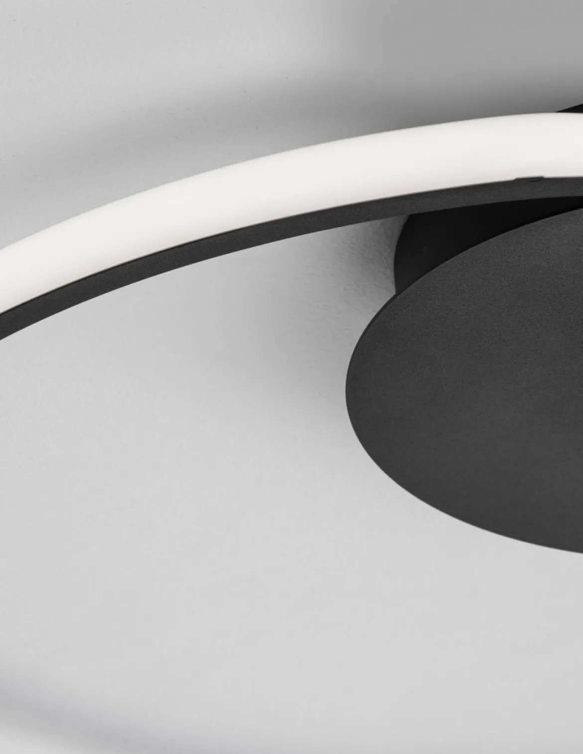Nova Luce 9348073 FULINE LED Deckenleuchte 50cm 3000K Schwarz