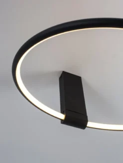 Nova Luce 9085241 GARVE LED Deckenleuchte 40cm 3000K Schwarz