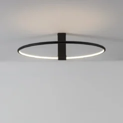 Nova Luce 9085243 GARVE LED Deckenleuchte 60cm 3000K Schwarz