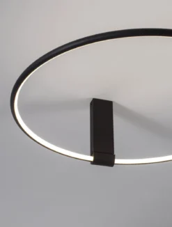Nova Luce 9085243 GARVE LED Deckenleuchte 60cm 3000K Schwarz