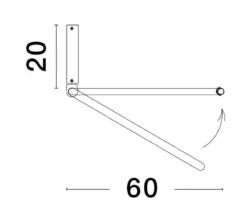 Nova Luce 9085244 GARVE LED Deckenleuchte 60cm 3000K Weiss
