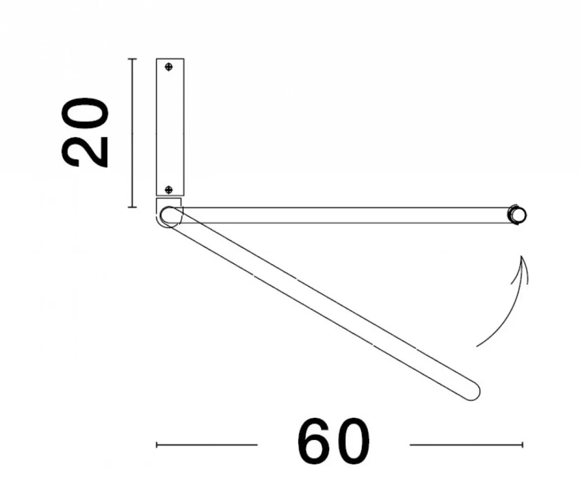 Nova Luce 9085244 GARVE LED Deckenleuchte 60cm 3000K Weiss