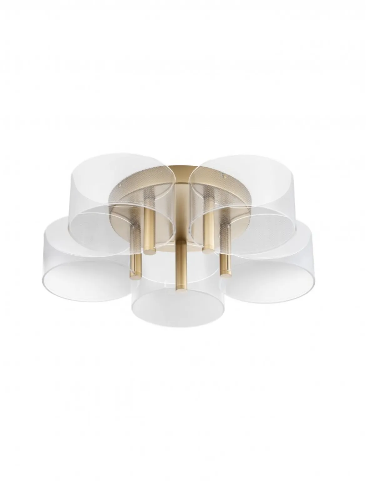 Nova Luce 9756712 GATLIN LED Deckenleuchte 58cm 3000K Messing Gold