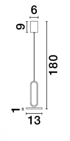 Nova Luce 9501207 GEA LED Pendelleuchte 13cm 3000K Schwarz