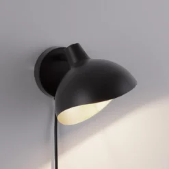 Nova Luce 9555806 GETI Wandleuchte Schwarz Gold E14