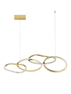 Nova Luce 9248111 GIRISH LED Pendelleuchte 100cm 3000K Gold dimmbar