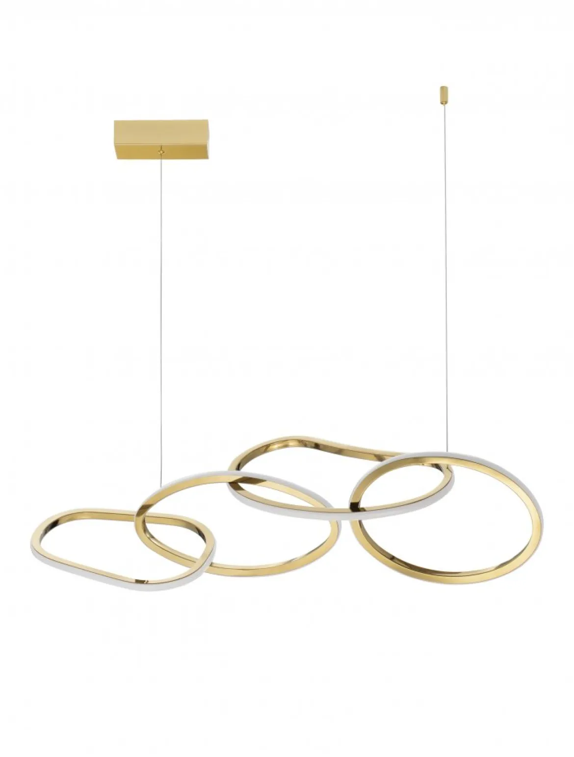 Nova Luce 9248111 GIRISH LED Pendelleuchte 100cm 3000K Gold dimmbar