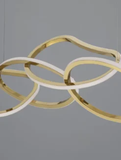 Nova Luce 9248111 GIRISH LED Pendelleuchte 100cm 3000K Gold dimmbar