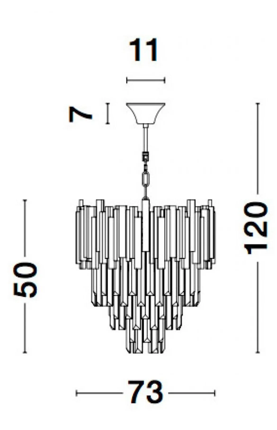 Nova Luce 9050110 GRANE Pendelleuchte 12-flammig Gold E14