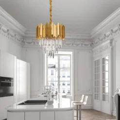 Nova Luce 9181100 GRANE Pendelleuchte 4-flammig Gold