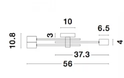 Nova Luce 9156303 GRANSO Deckenleuchte 3-flammig Schwarz E27