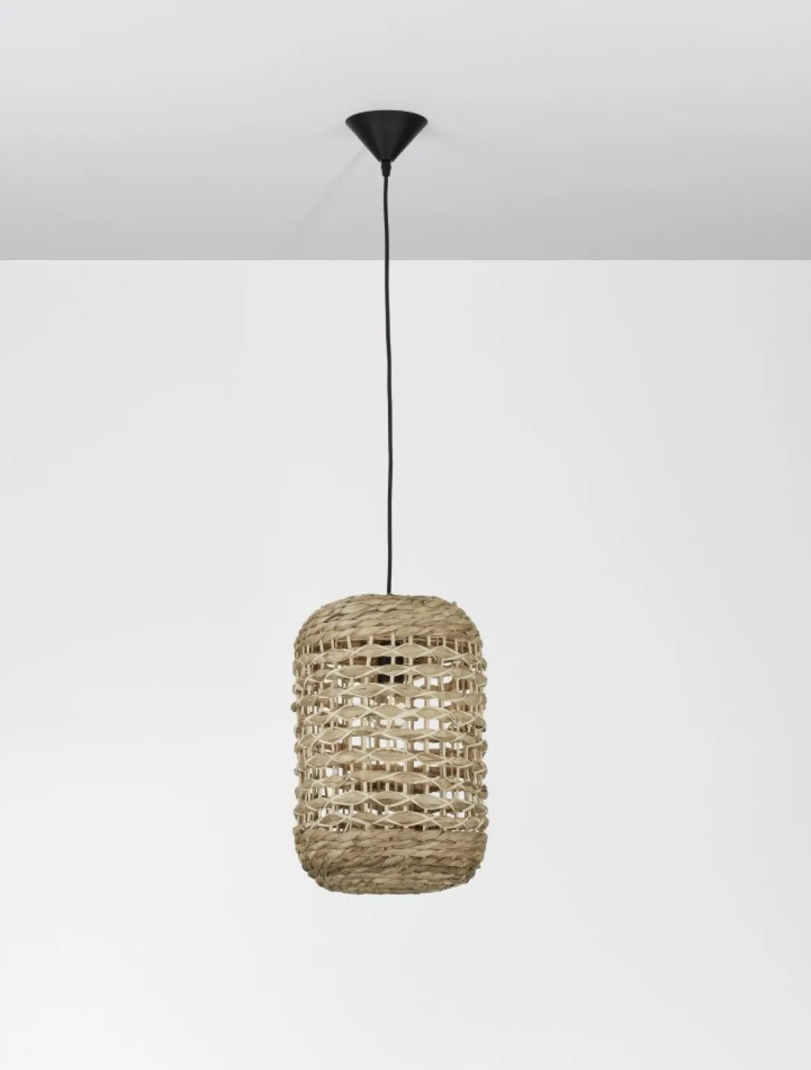 Nova Luce 9586507 GRIFFIN Pendelleuchte 42,5cm Natur E27