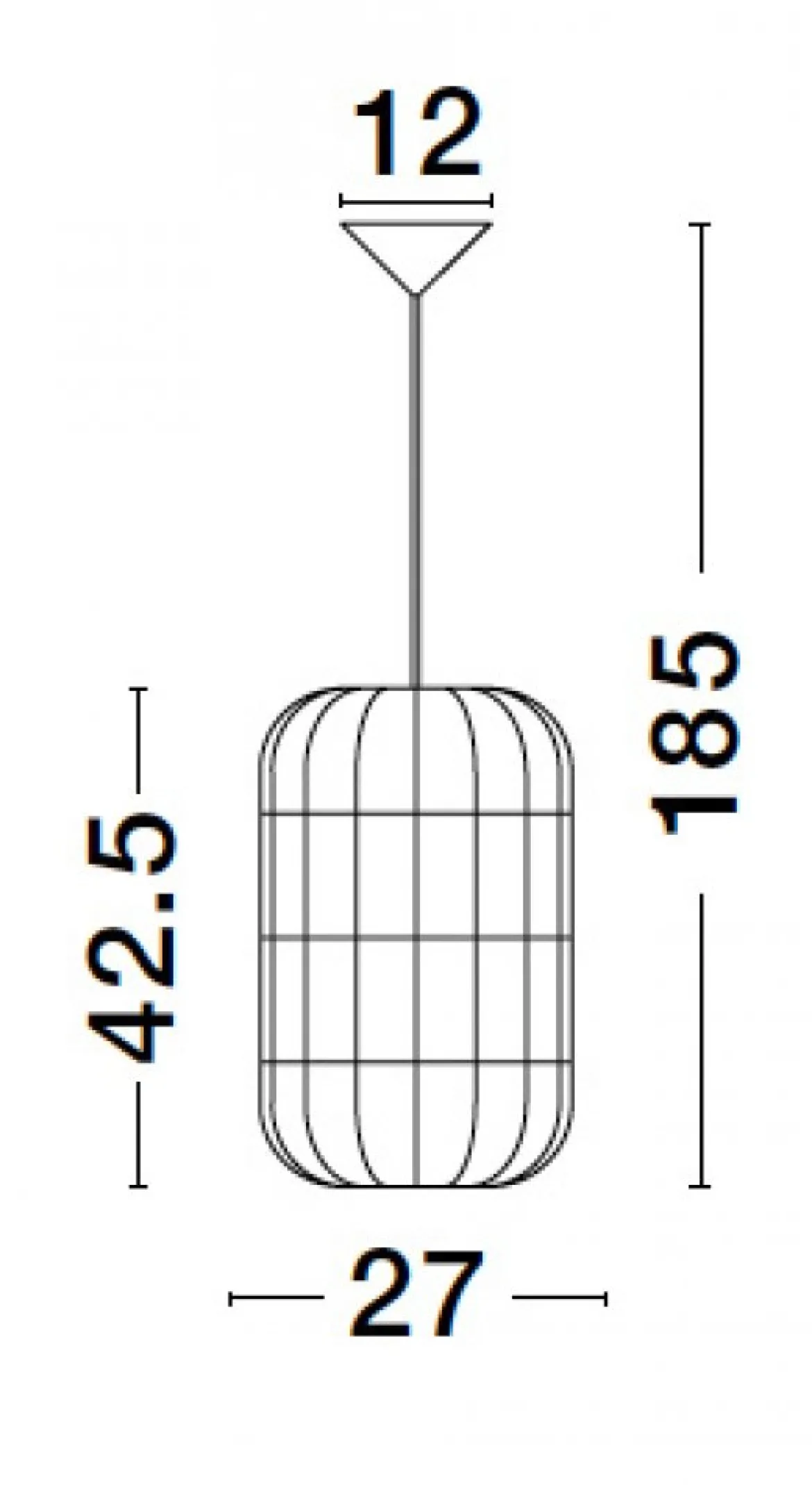 Nova Luce 9586507 GRIFFIN Pendelleuchte 42,5cm Natur E27