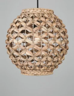 Nova Luce 9858720 GRIFFIN Pendelleuchte 30,5cm Natur E27