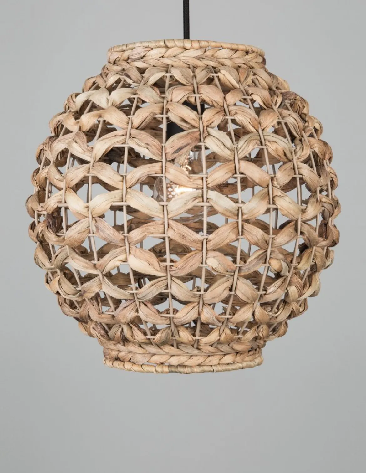 Nova Luce 9858720 GRIFFIN Pendelleuchte 30,5cm Natur E27