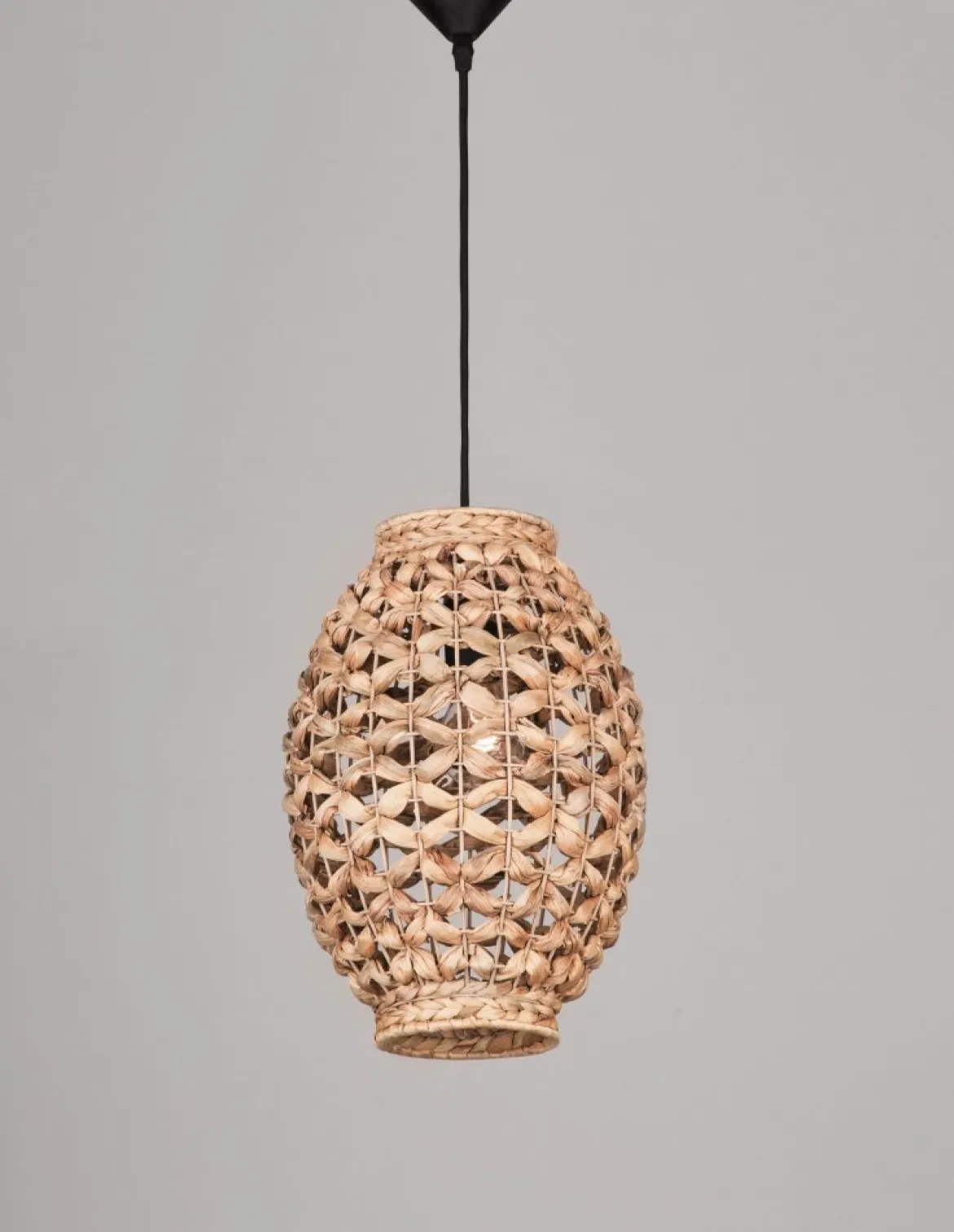 Nova Luce 9858748 GRIFFIN Pendelleuchte 35,5cm Natur E27