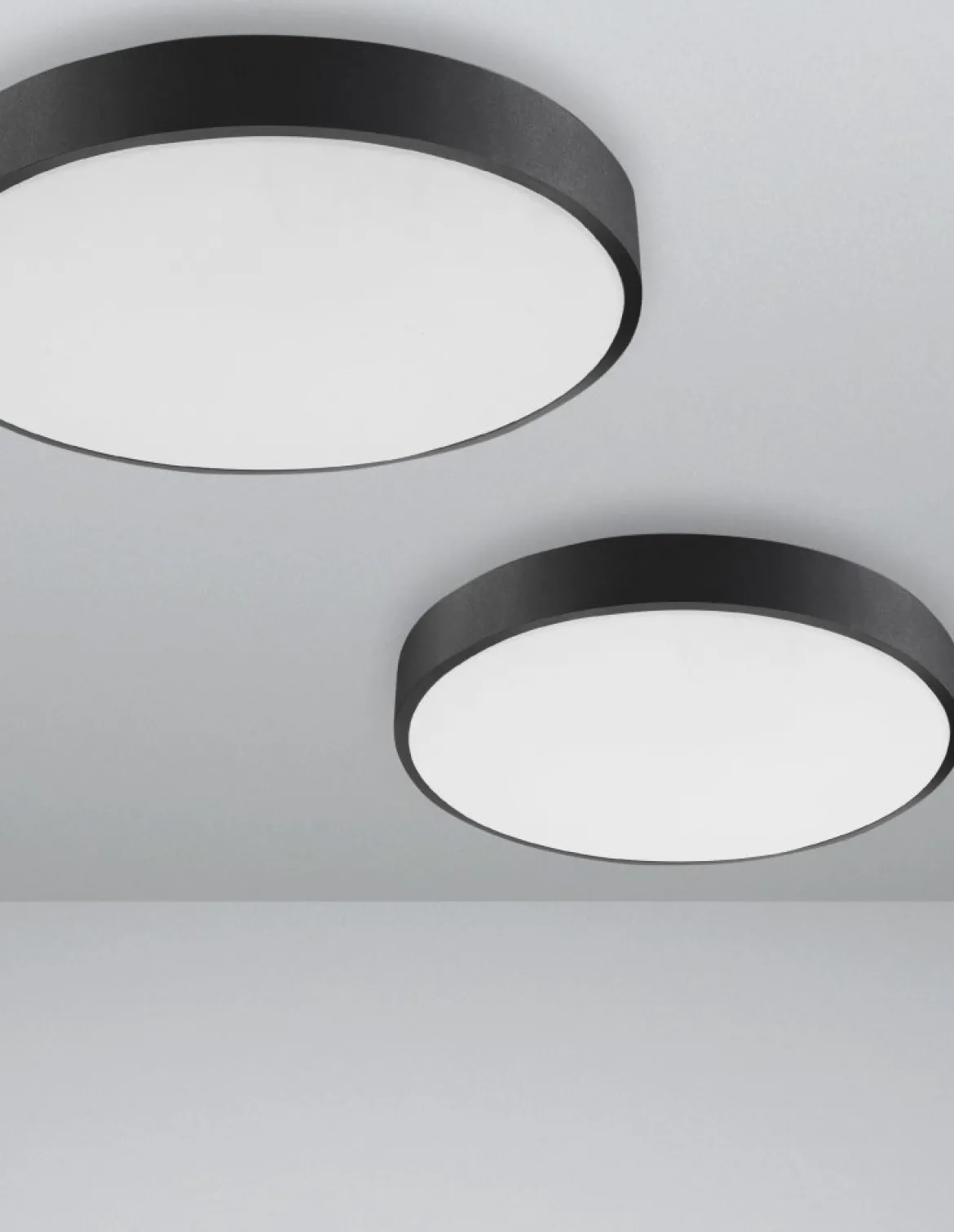 Nova Luce 9001531 HADON LED Deckenleuchte 40cm 3000K Schwarz