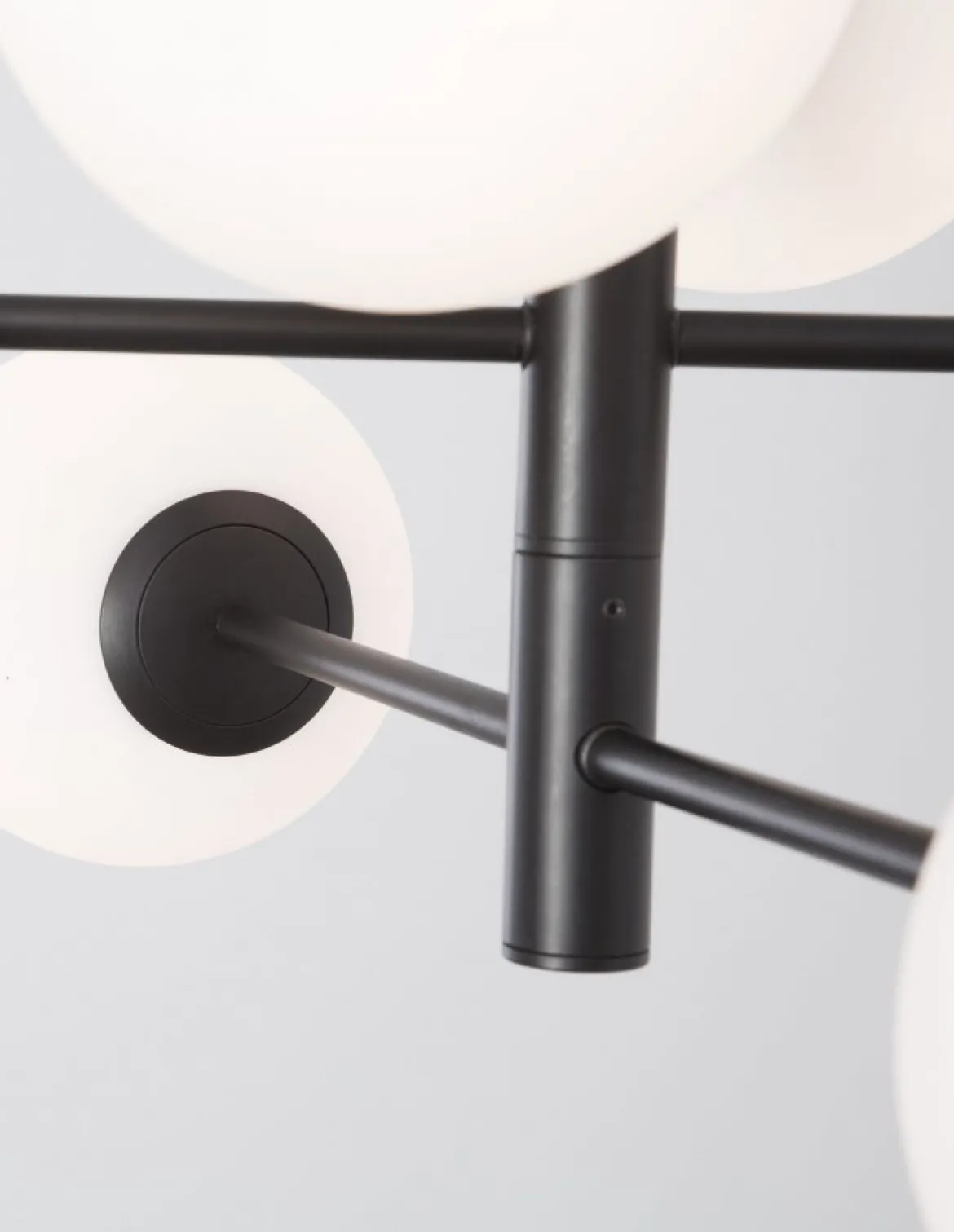 Nova Luce 9100361 IMPERO Pendelleuchte 6-flammig Schwarz Weiss E14