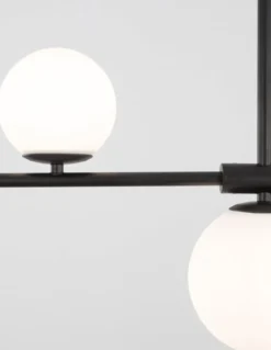 Nova Luce 9100441 IMPERO Pendelleuchte 4-flammig Schwarz Weiss G9