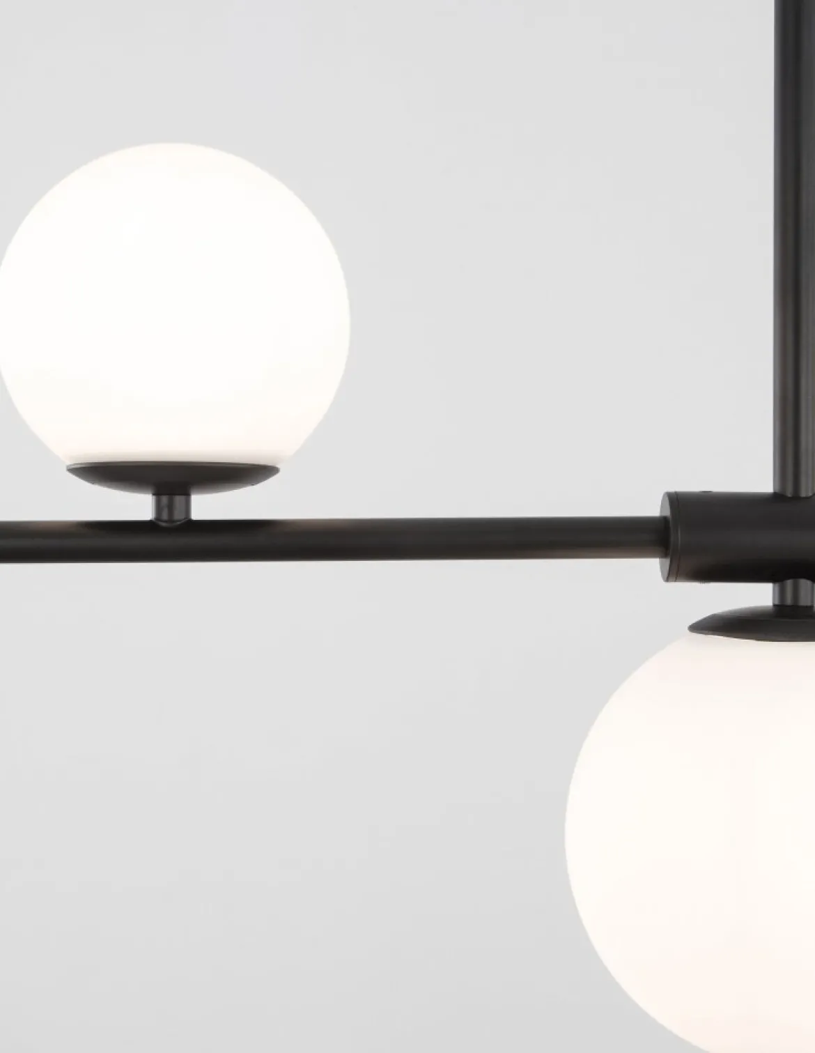 Nova Luce 9100441 IMPERO Pendelleuchte 4-flammig Schwarz Weiss G9