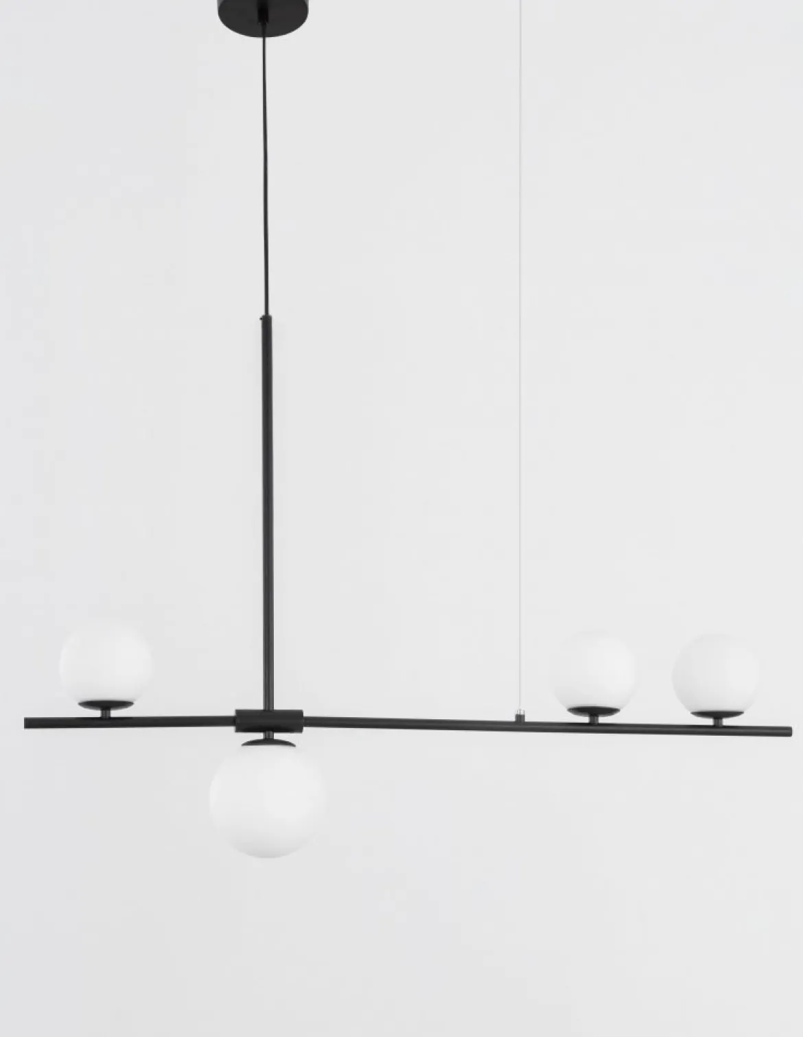 Nova Luce 9100441 IMPERO Pendelleuchte 4-flammig Schwarz Weiss G9
