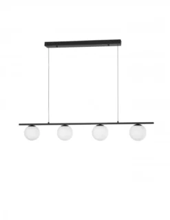 Nova Luce 9919604 JOLINE LED Pendelleuchte 4-flammig 3000K Schwarz Weiss