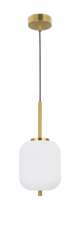 Nova Luce 9624065 LATO Pendelleuchte 16,5cm Gold Opal E14