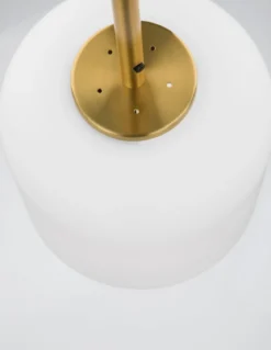 Nova Luce 9624065 LATO Pendelleuchte 16,5cm Gold Opal E14