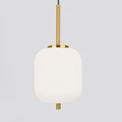 Nova Luce 9624065 LATO Pendelleuchte 16,5cm Gold Opal E14