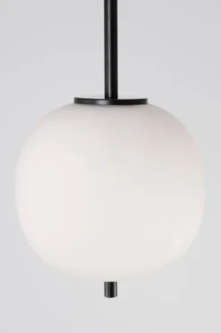 Nova Luce 9624074 LATO Pendelleuchte 18,5cm Schwarz Opal E14