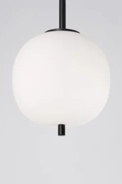 Nova Luce 9624074 LATO Pendelleuchte 18,5cm Schwarz Opal E14