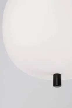 Nova Luce 9624074 LATO Pendelleuchte 18,5cm Schwarz Opal E14