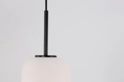 Nova Luce 9624075 LATO Pendelleuchte 16,5cm Schwarz Opal E14