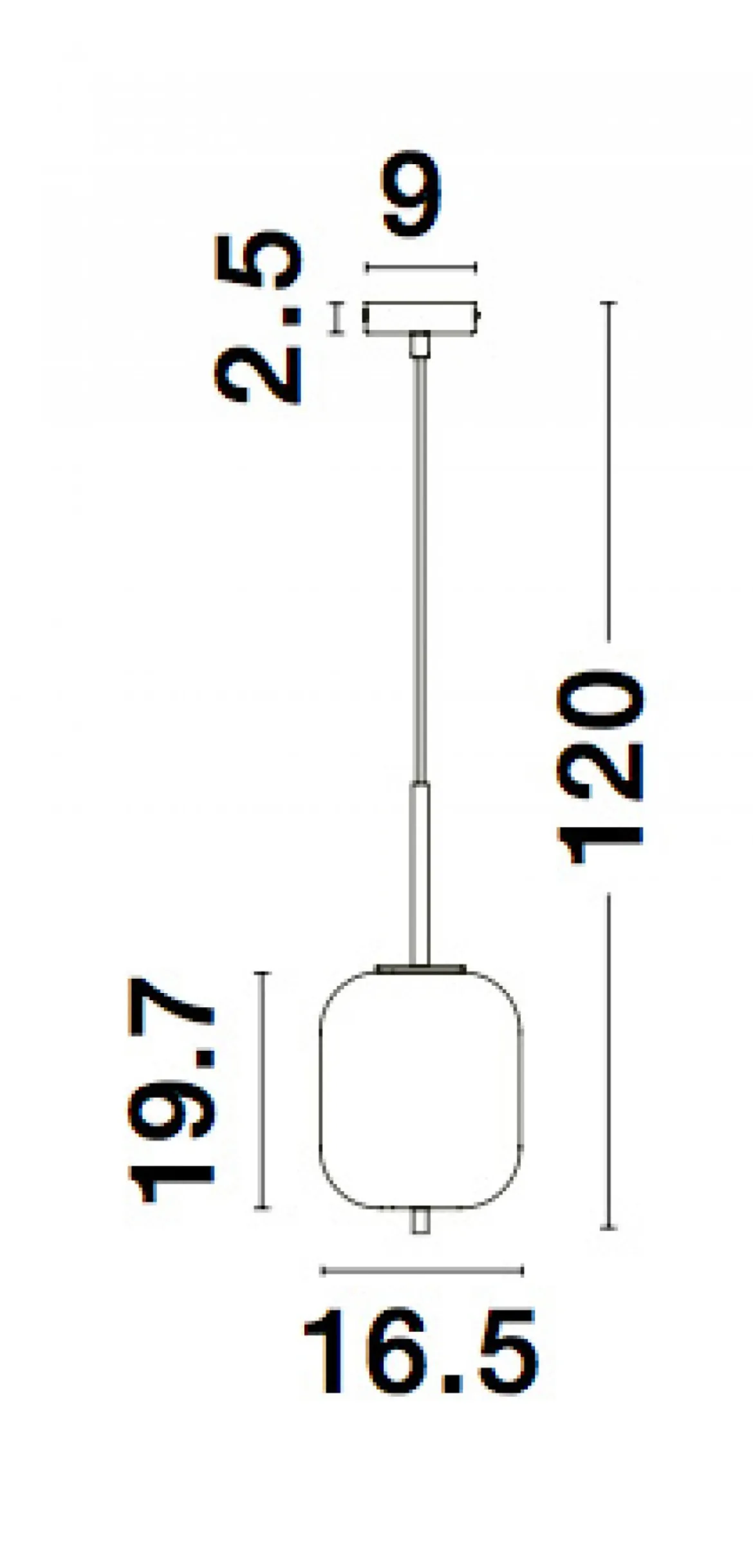 Nova Luce 9624075 LATO Pendelleuchte 16,5cm Schwarz Opal E14