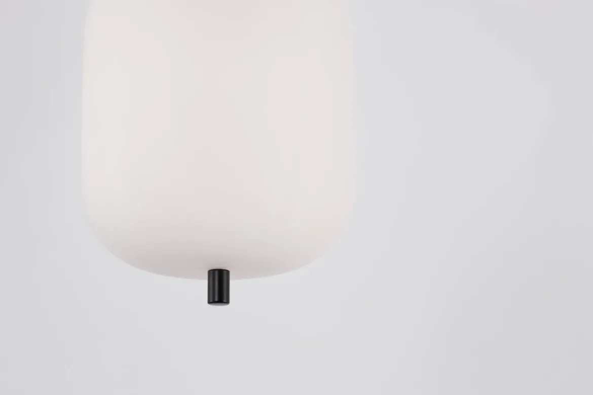 Nova Luce 9624075 LATO Pendelleuchte 16,5cm Schwarz Opal E14