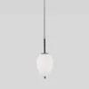 Nova Luce 9624076 LATO Pendelleuchte 15,8cm Schwarz Opal E14