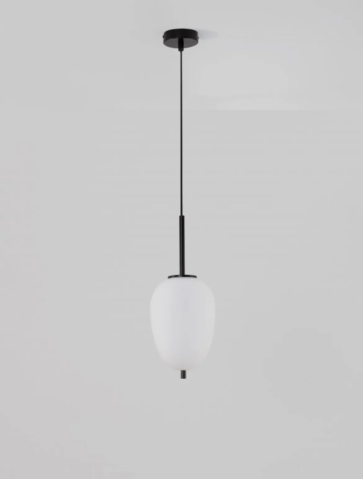 Nova Luce 9624076 LATO Pendelleuchte 15,8cm Schwarz Opal E14