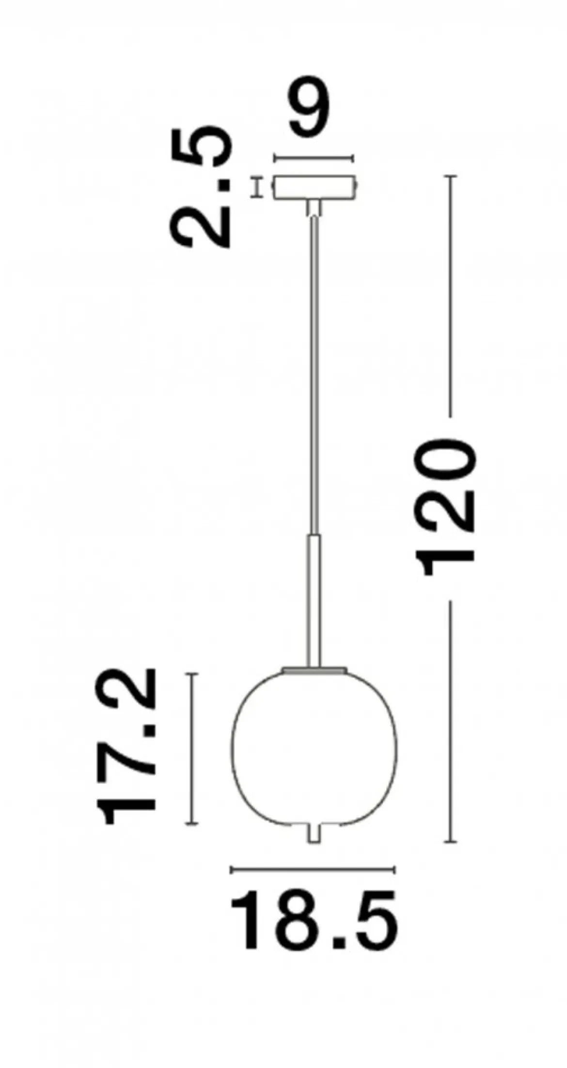 Nova Luce 9624096 LATO Pendelleuchte 18,5cm Gold Rauchglas E14