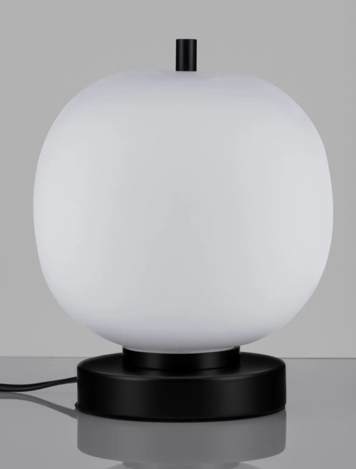 Nova Luce 9624085 LATO Tischleuchte 22,5cm Schwarz Opal E14
