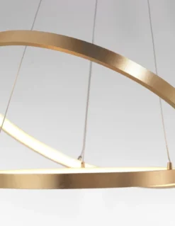 Nova Luce 8100281 LEON LED Pendelleuchte 2-flammig 3000K Blattgold