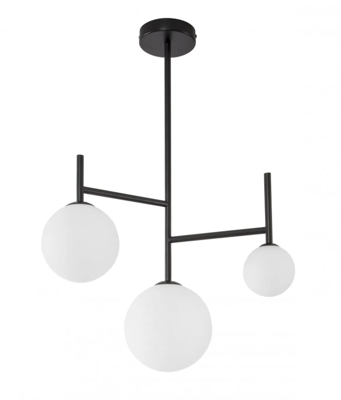 Nova Luce 9043305 LICATO Pendelleuchte 3-flammig Schwarz Weiss G9